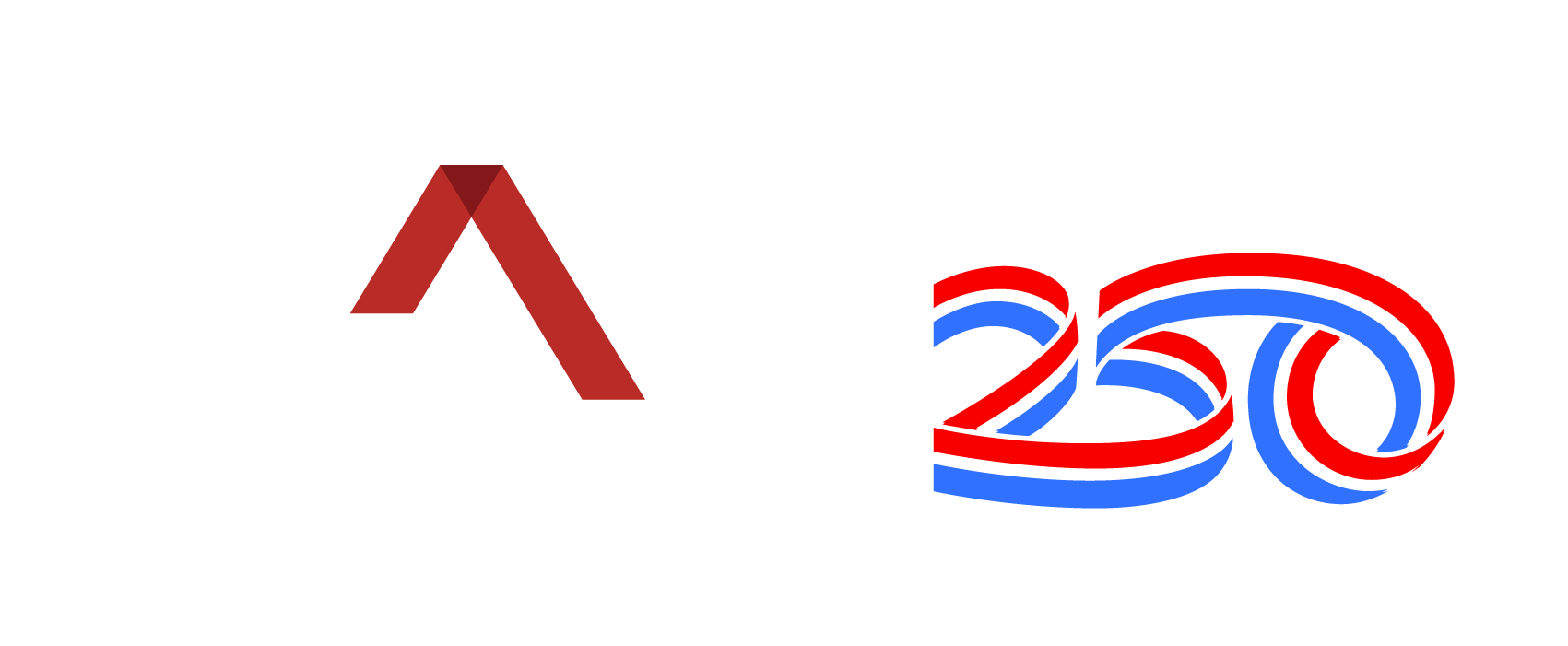 Cobranded logo of combined arms as supporting partner of America250
