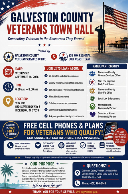 GALVESTON COUNTY VETERANS TOWN HALL
