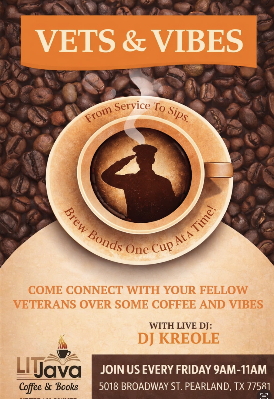 LIT Java Coffee & Books: Vets & Vibes