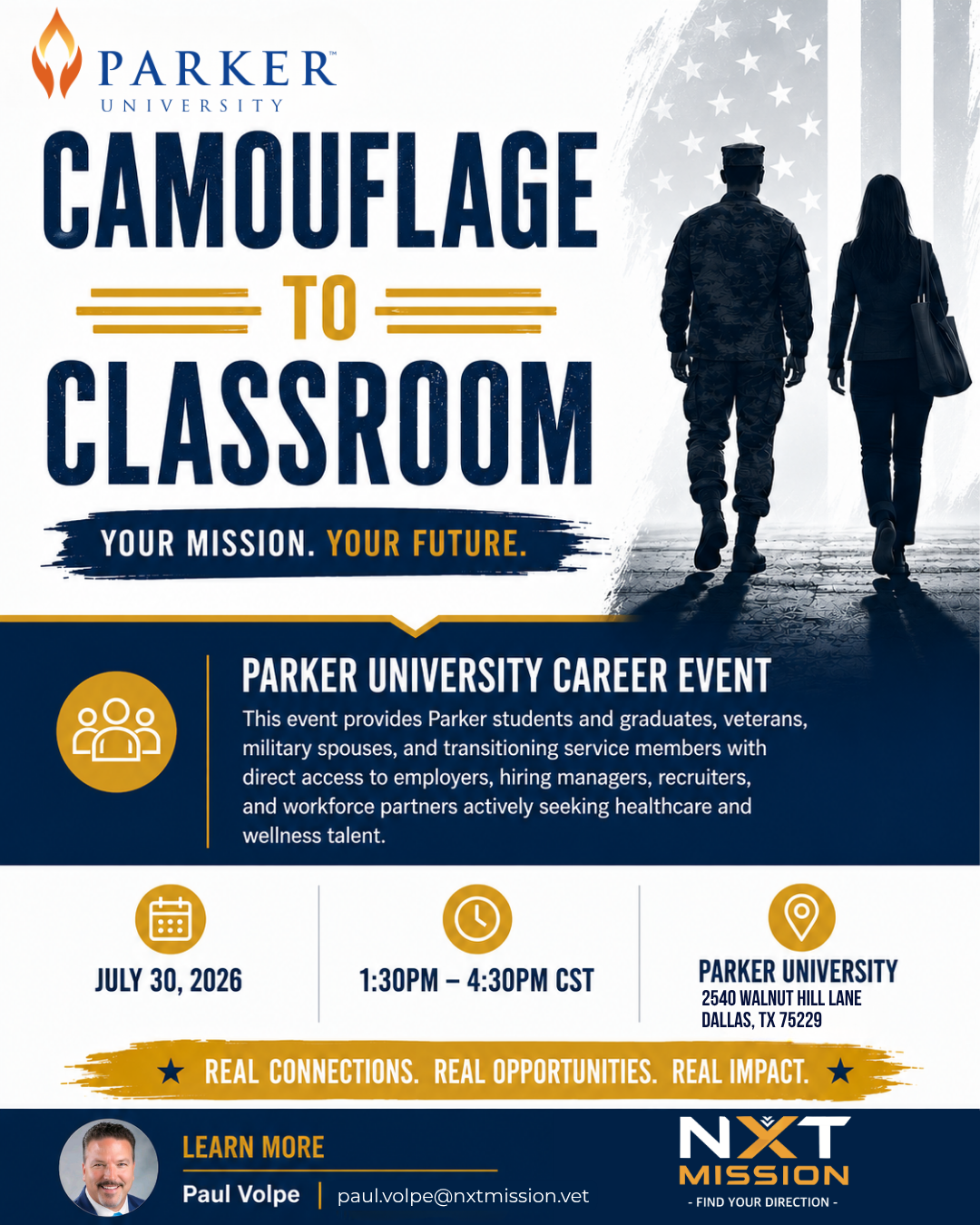 Parker University Veterans Career and education Fair