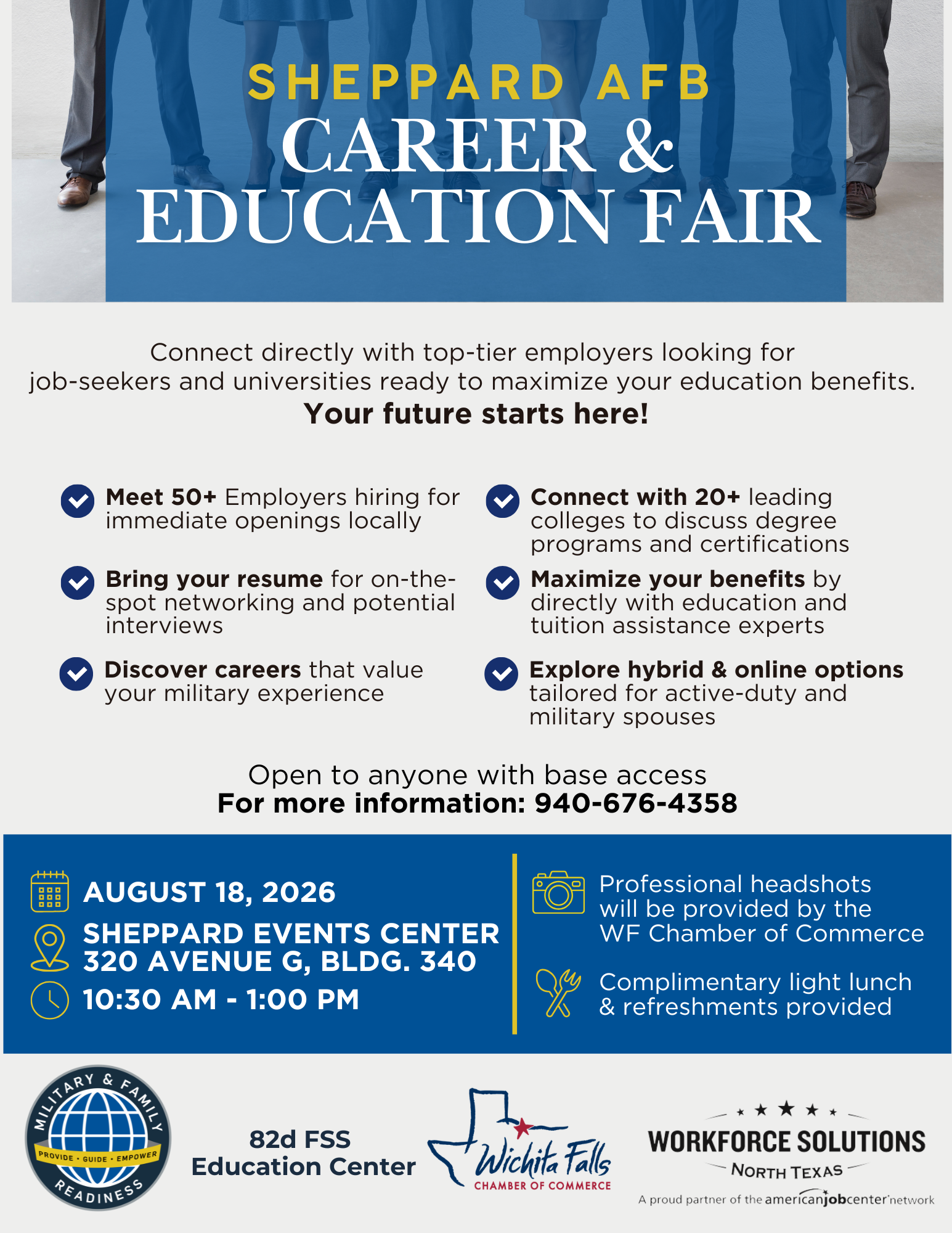 Sheppard AFB Career & Education Fair 2026