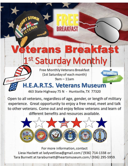 Veterans Breakfast H.E.A.R.T.S. VETERANS MUSEUM