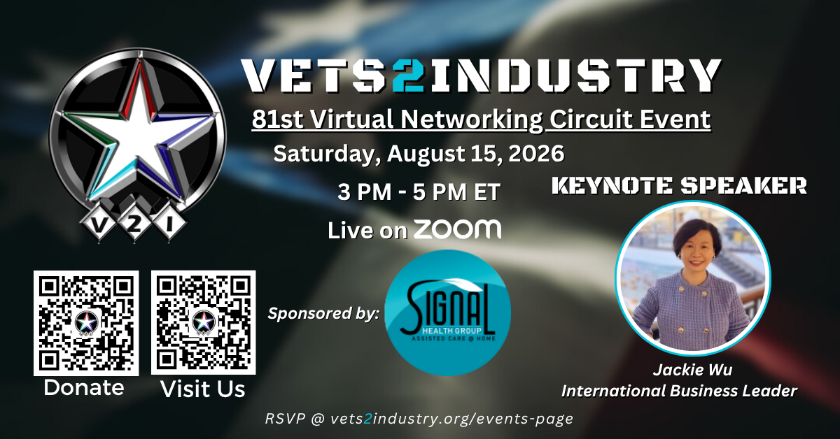 VETS2INDUSTRY 81s Virtual Networking Event